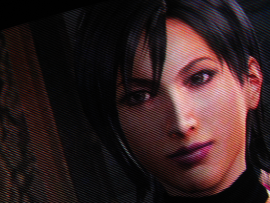 Cool shades removed, Ada's steely gaze lasers a hole directly through Special Agent Leon S. Kennedy's heart. I'll take both of them, please.